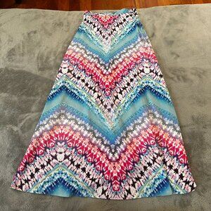 Bebe Long Flowy Full Maxi Skirt Women's size 6 Bohemian Boho Peasant